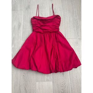 NWOT Reformation Sebastian Dress, Rhubarb, size 4.